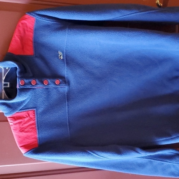 Vineyard Vines Red & blue pullover w 4 buttons. Size small 100 polyester - Picture 1 of 13
